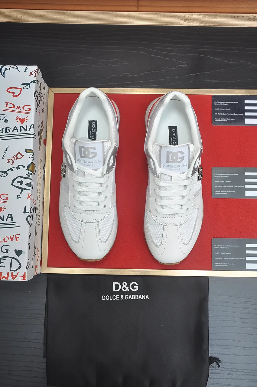 Men's shoes 💰440💶[D&G] High-end quality Product trademark: DG "Dolce & Gabbana*" low-top sneakers Product material: imported ^_^ cowhide upper, cotton silk lining, original outsole Regular size: 38-45 (customized in 45)
